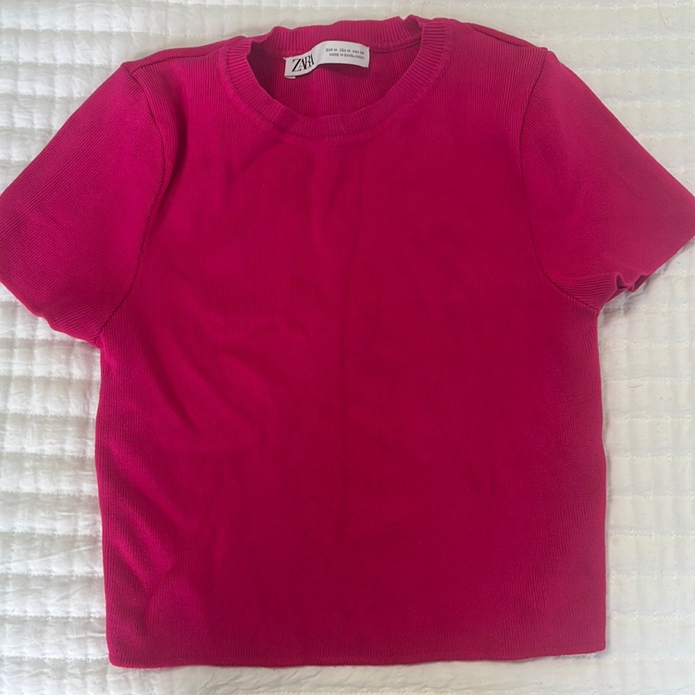 Zara pink sweater top
